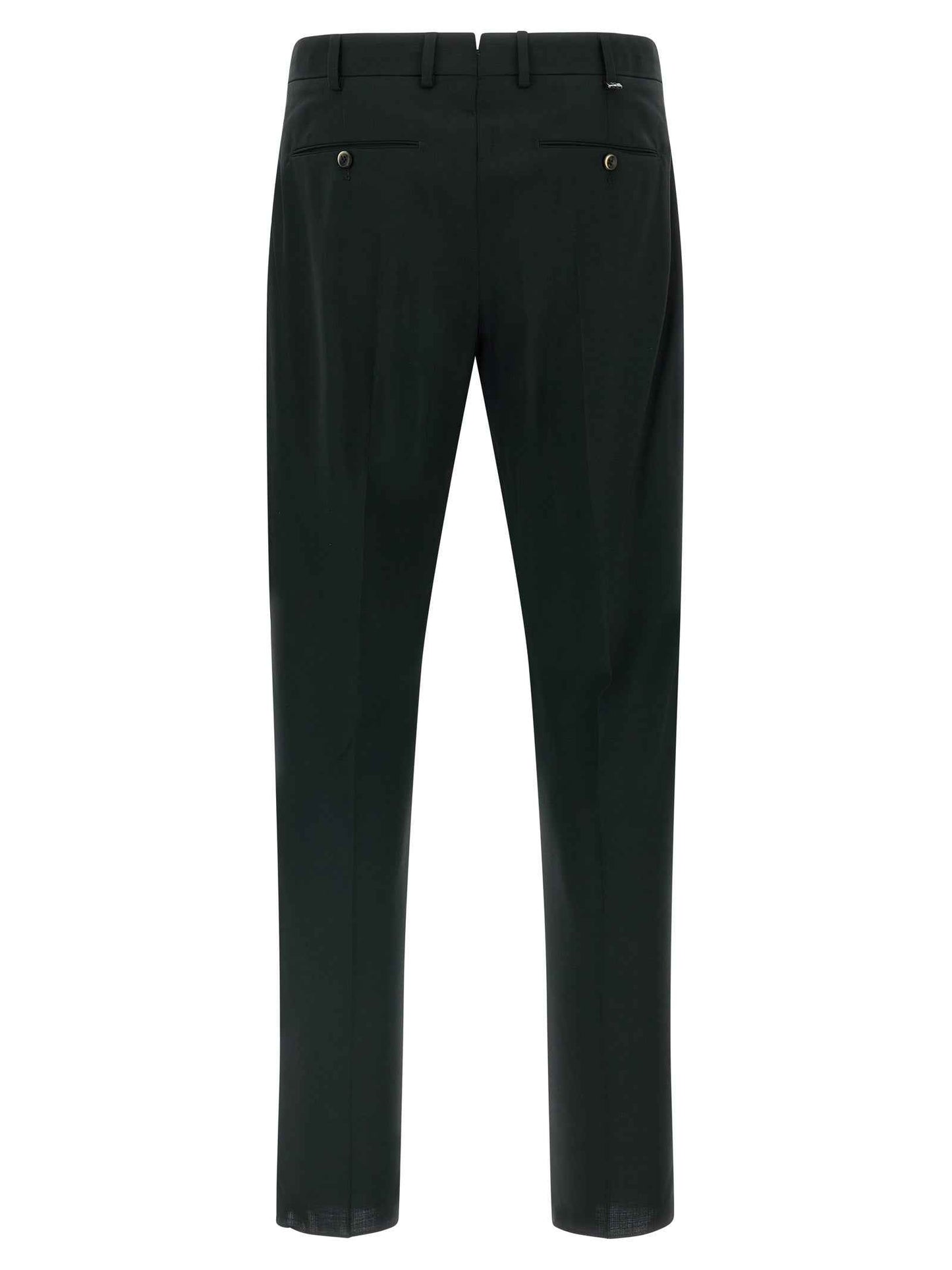 Black Virgin Wool Pants