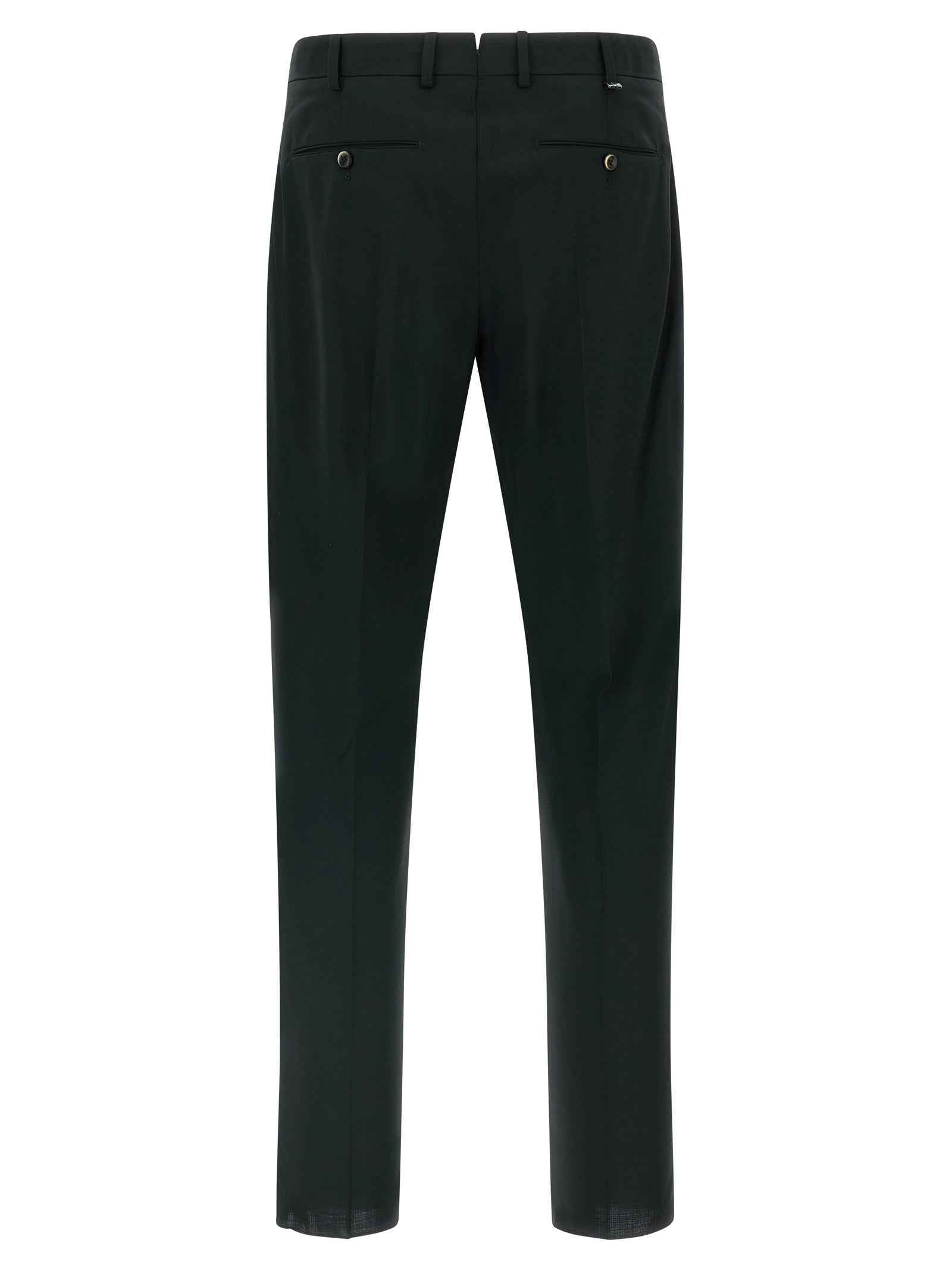 Black Virgin Wool Pants
