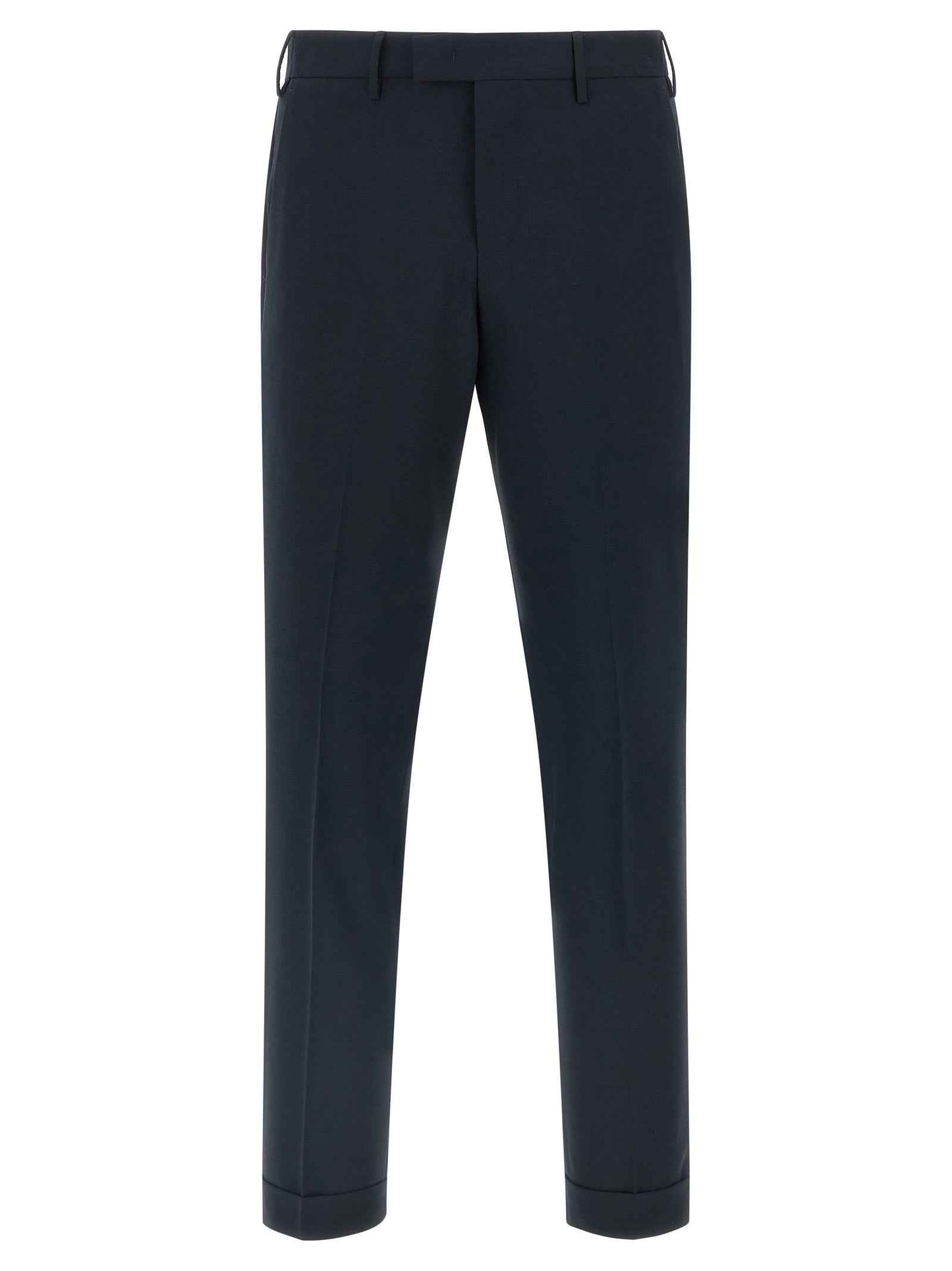 Blue Virgin Wool Dress Pants