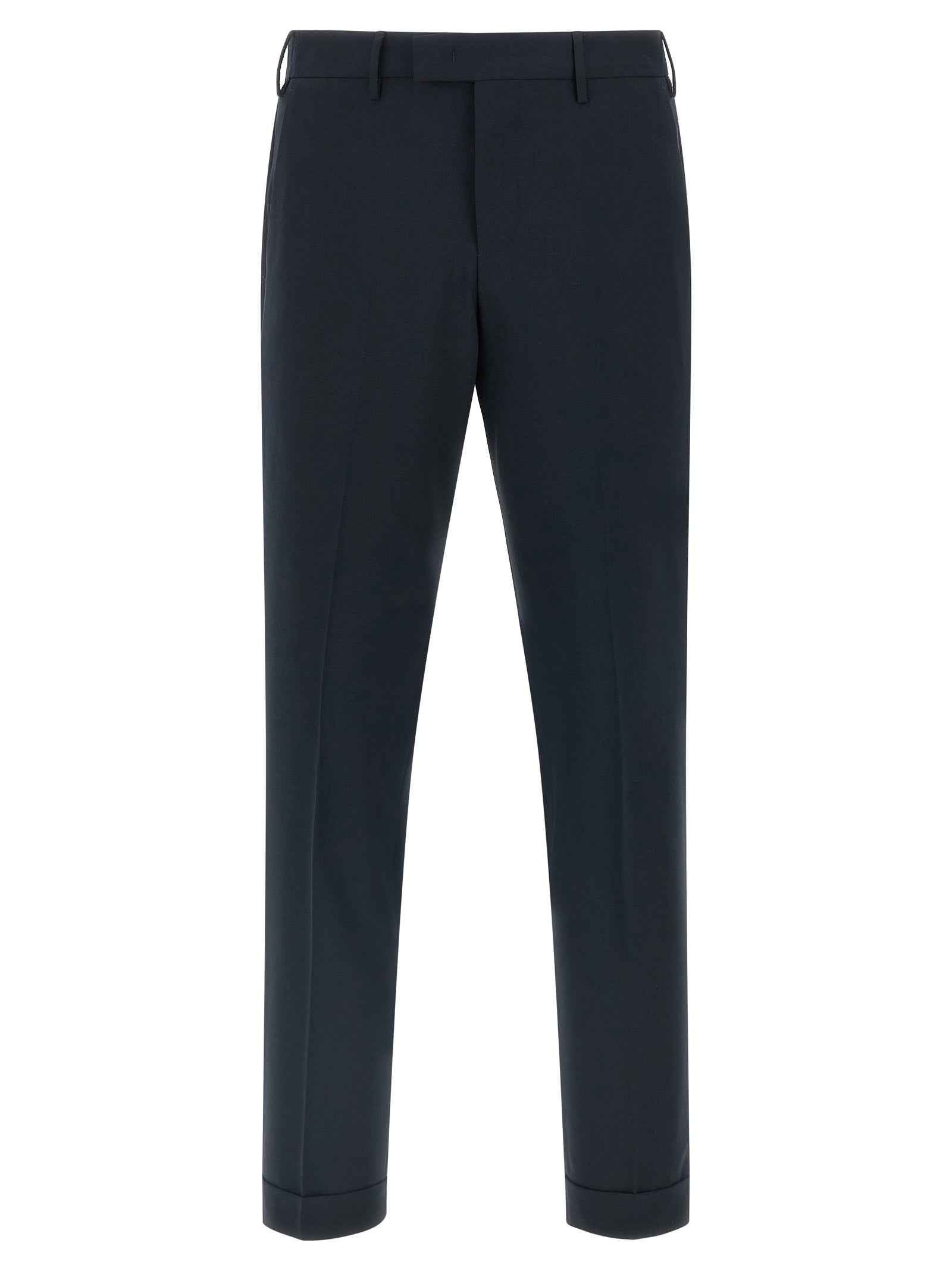 Blue Virgin Wool Dress Pants