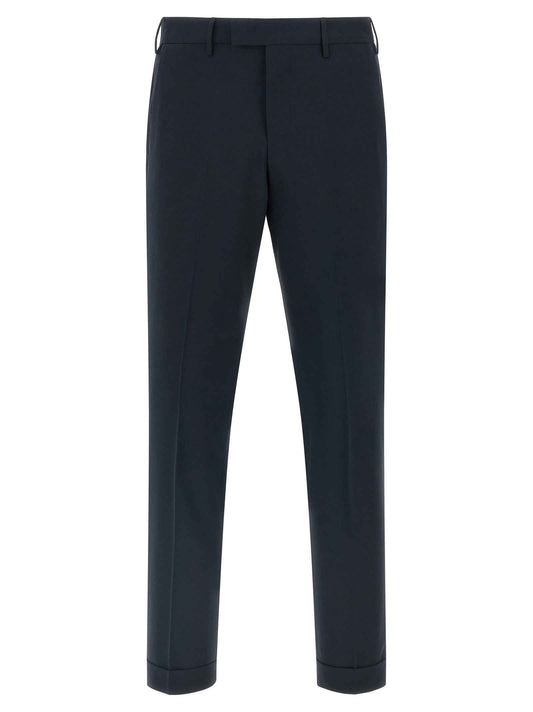 Blue Virgin Wool Dress Pants