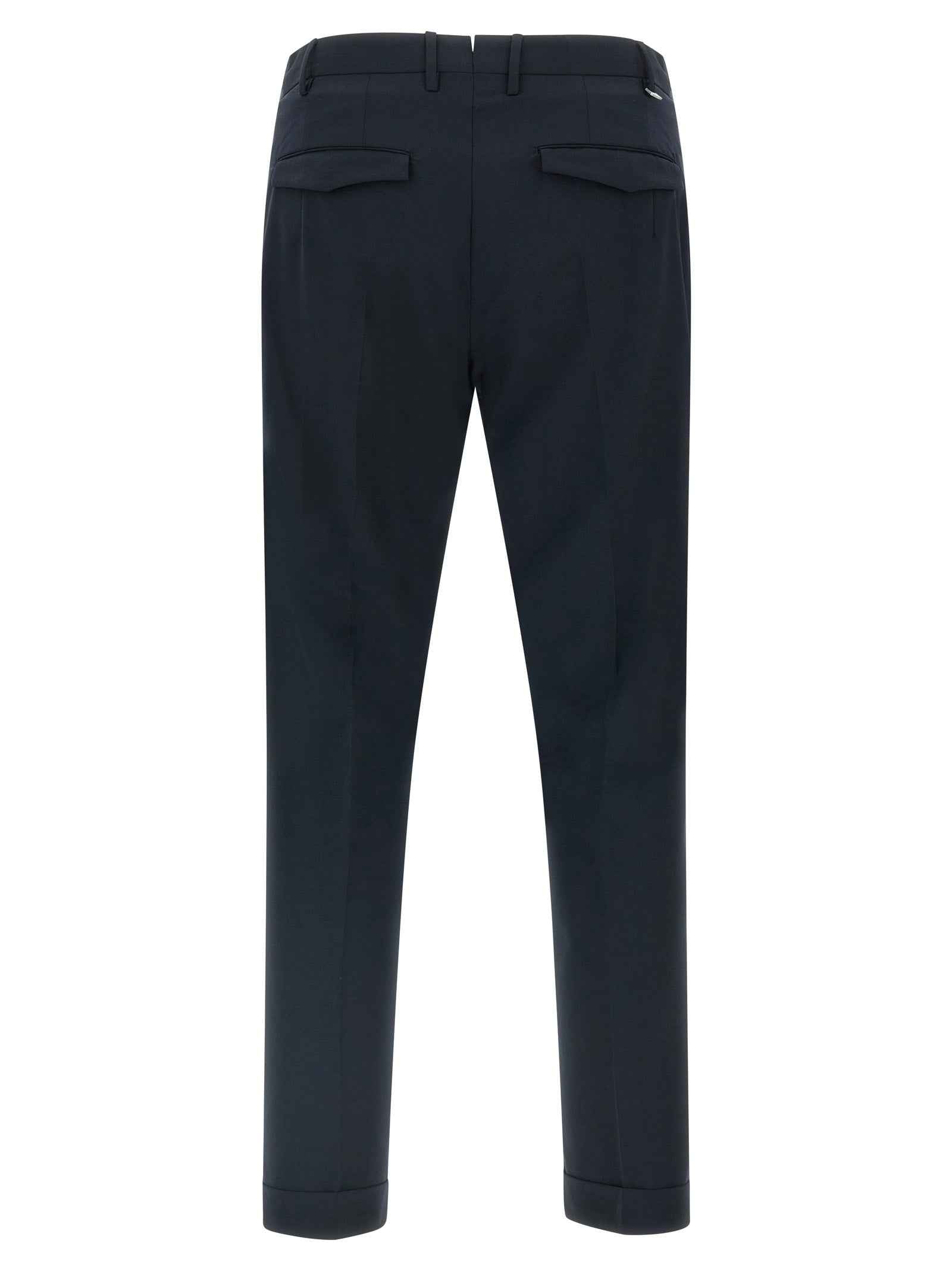 Blue Virgin Wool Dress Pants