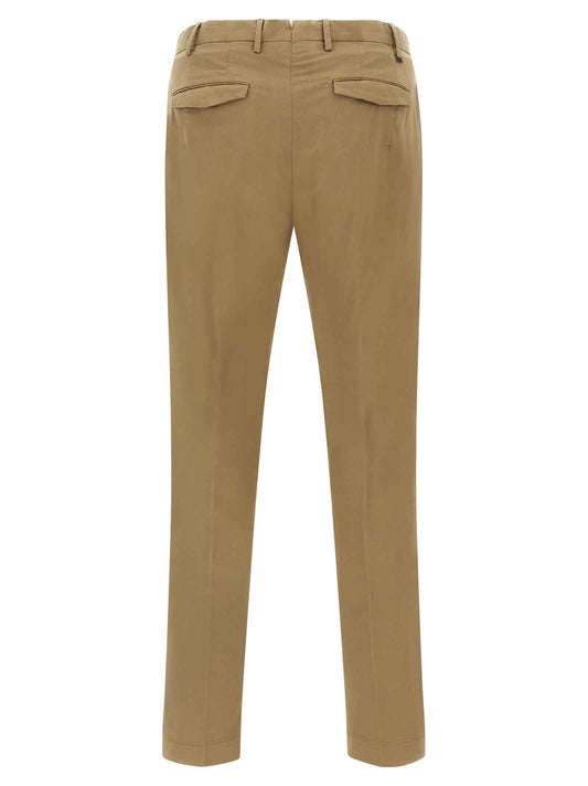 Brown Cotton Dress Pants