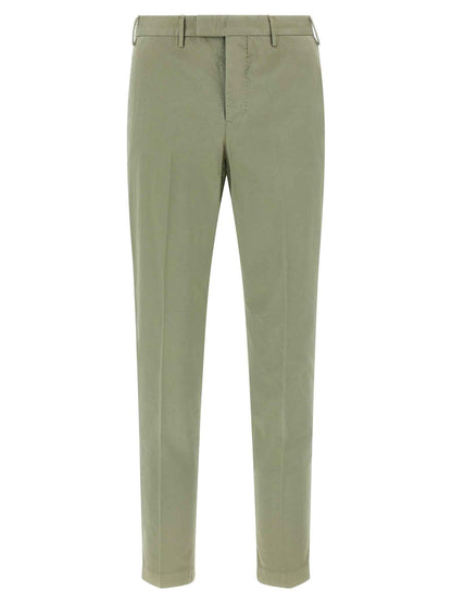 Bicolor Cotton Casual Pants