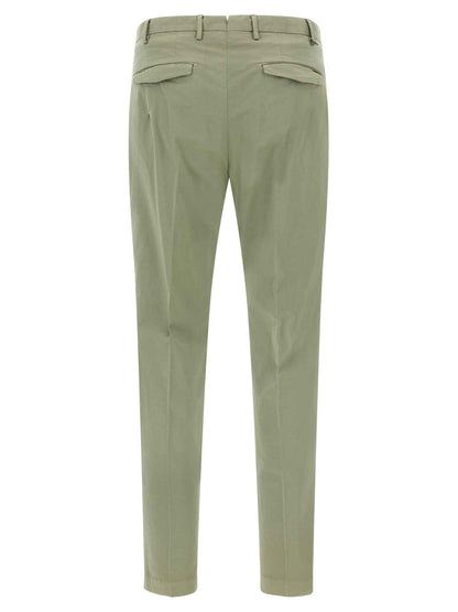 Bicolor Cotton Casual Pants