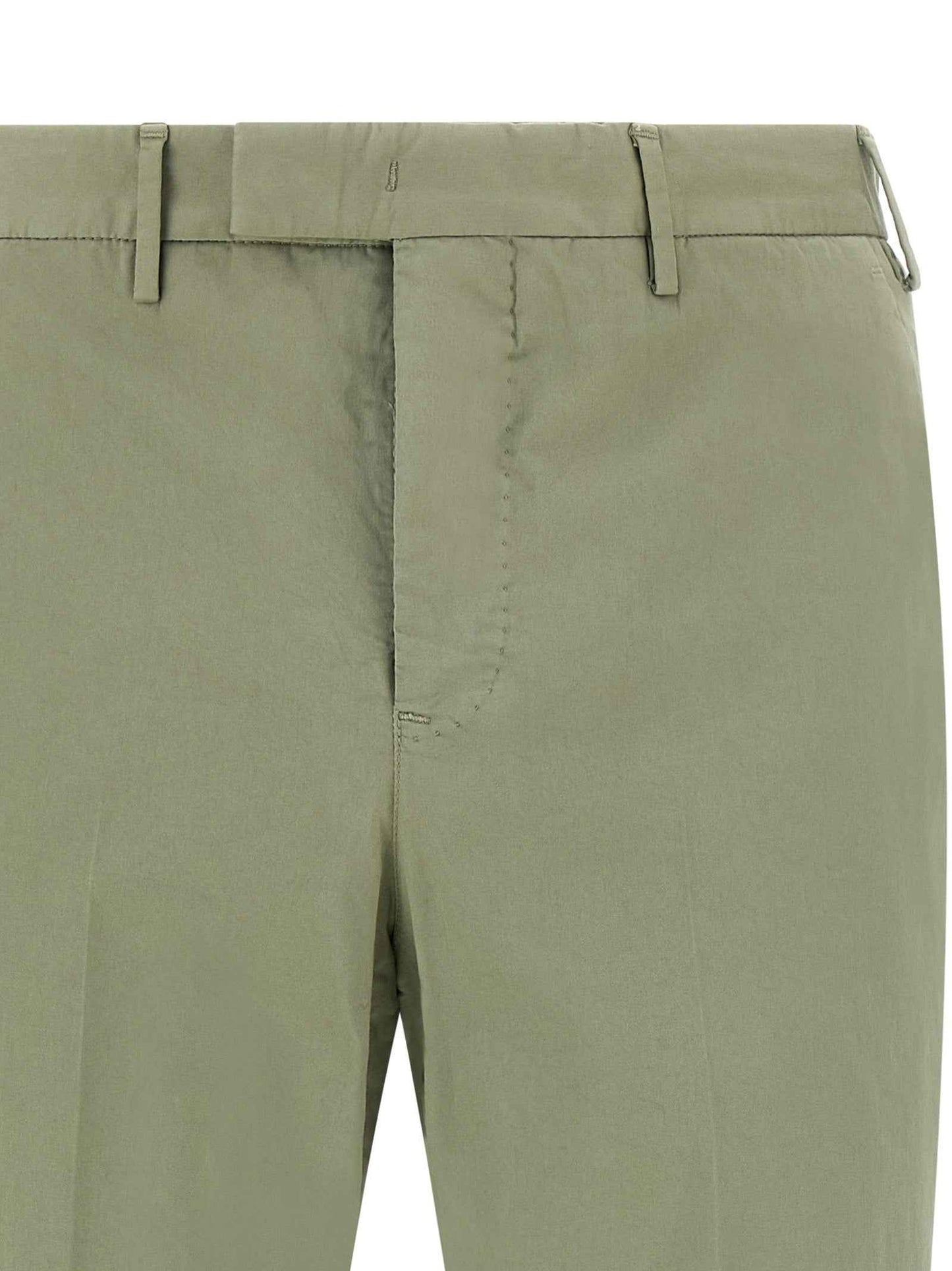 Bicolor Cotton Casual Pants