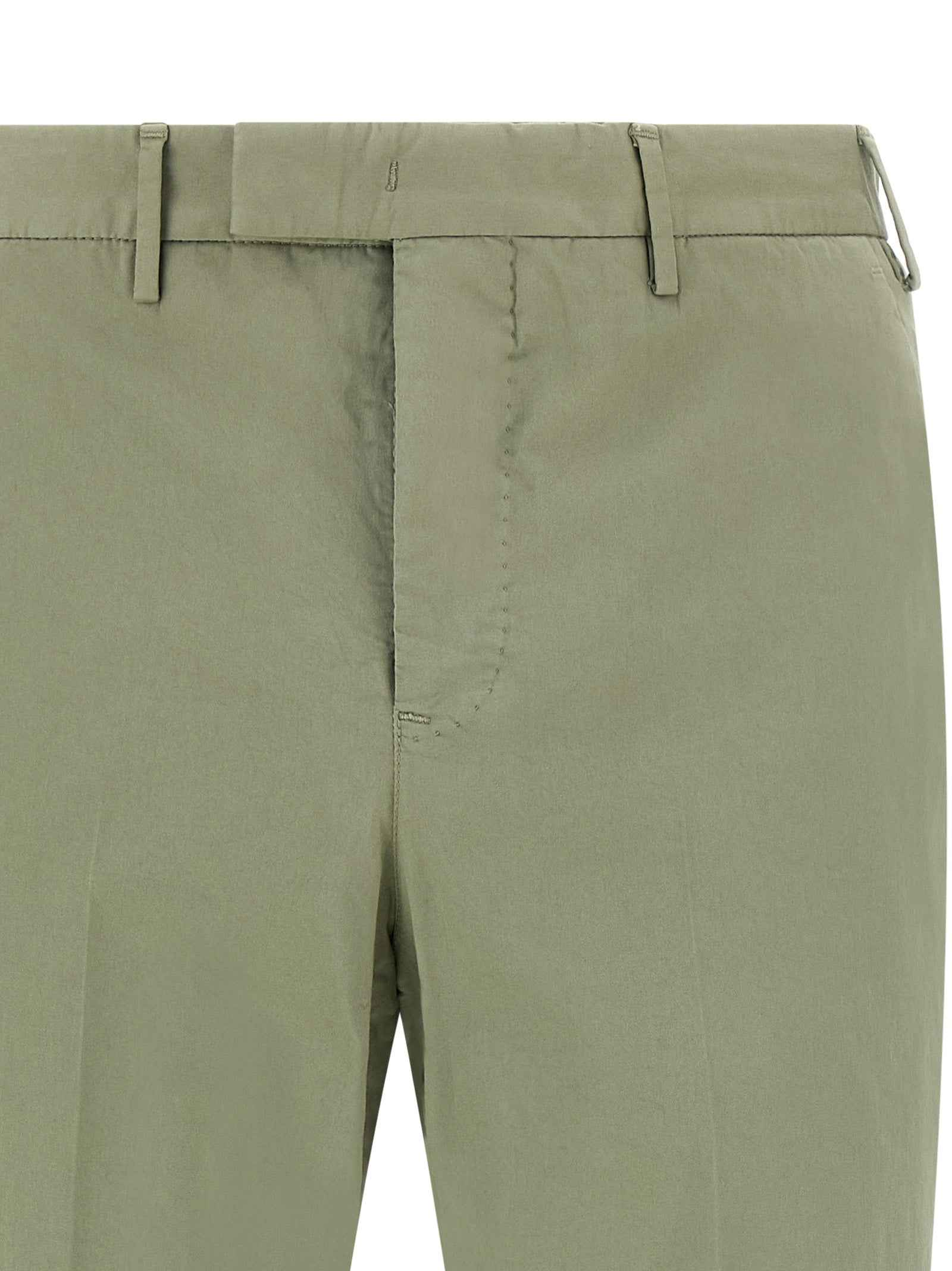 Bicolor Cotton Casual Pants