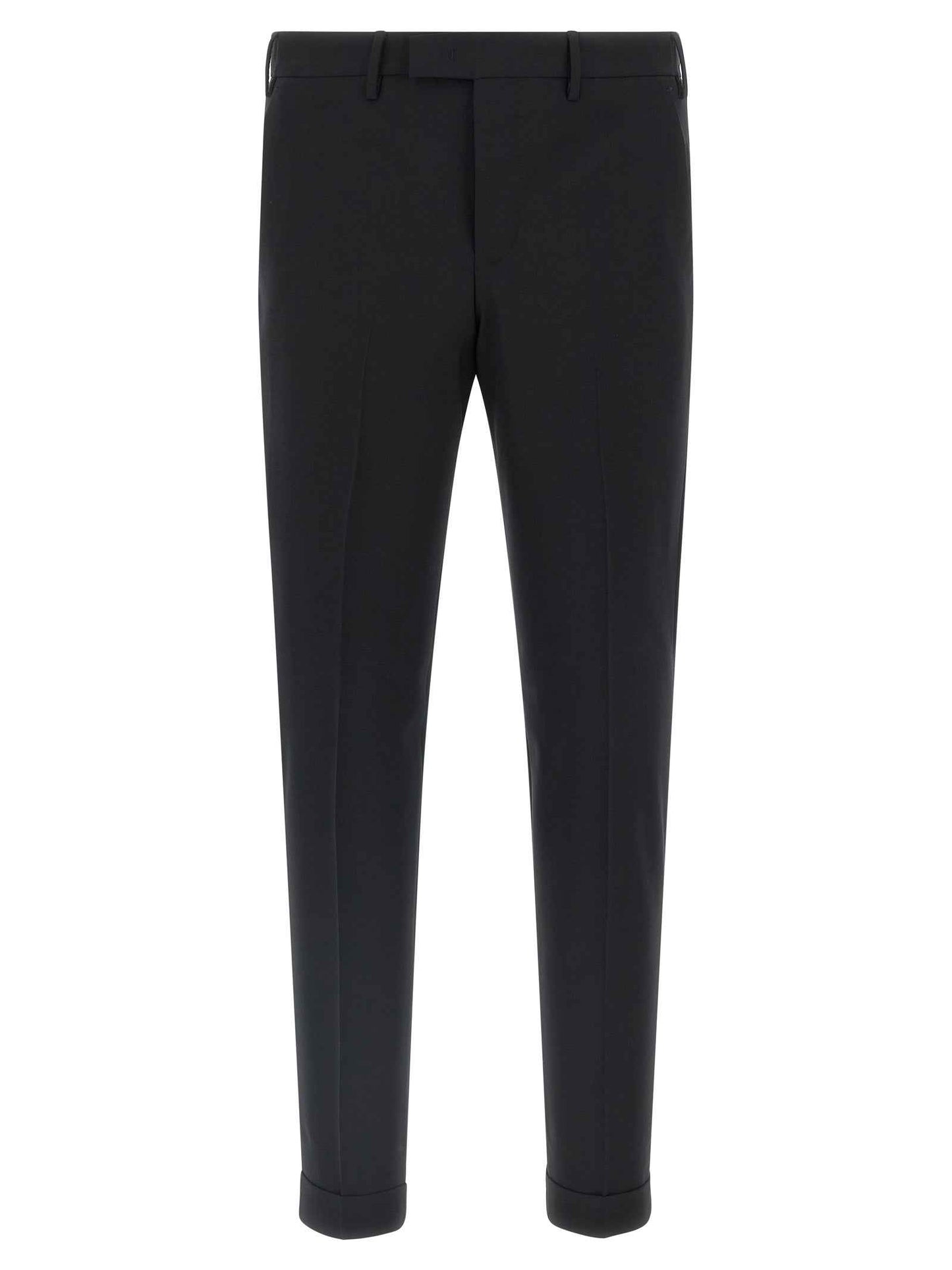 Black Virgin Wool Dress Pants