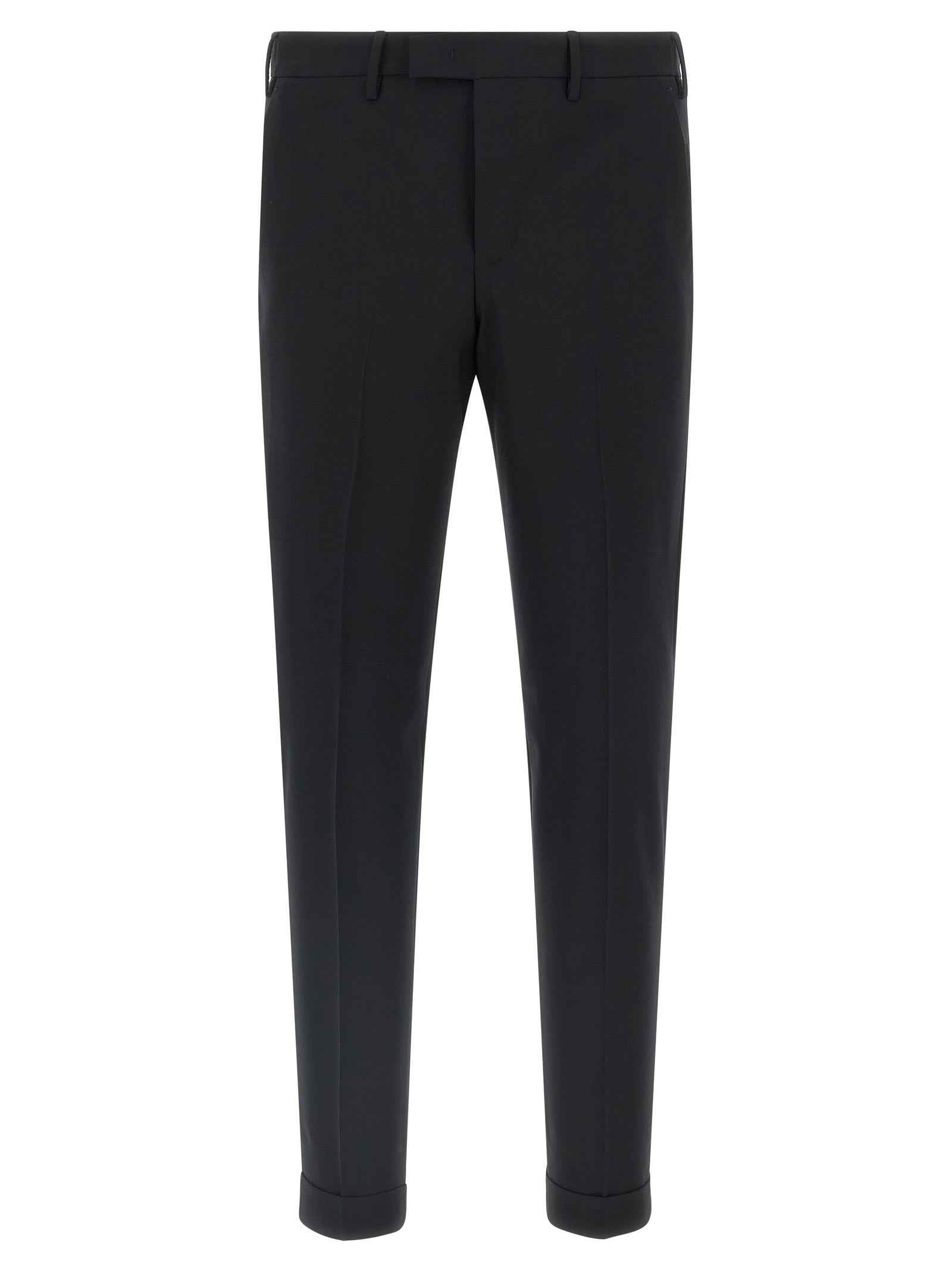 Black Virgin Wool Dress Pants