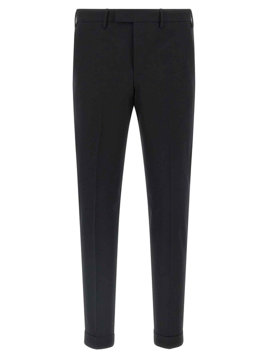 Black Virgin Wool Dress Pants