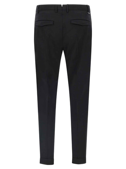 Black Virgin Wool Dress Pants