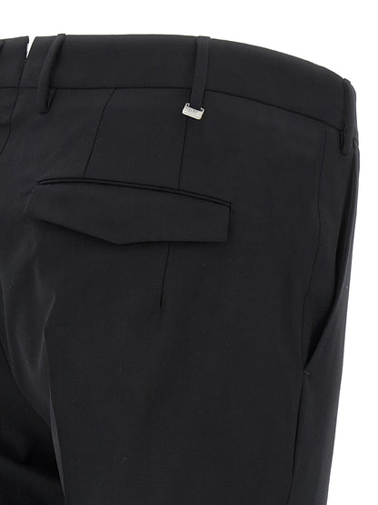 Black Virgin Wool Dress Pants
