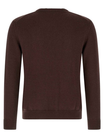 Brown Cotton Cardigan