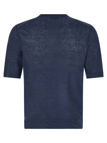 Blue Linen T-Shirt