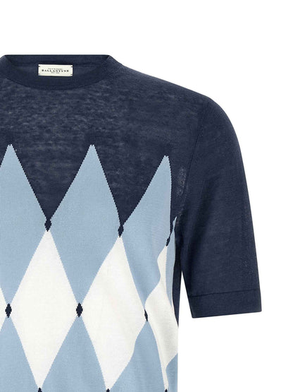 Blue Linen T-Shirt