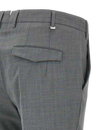 Gray Virgin Wool Dress Pants