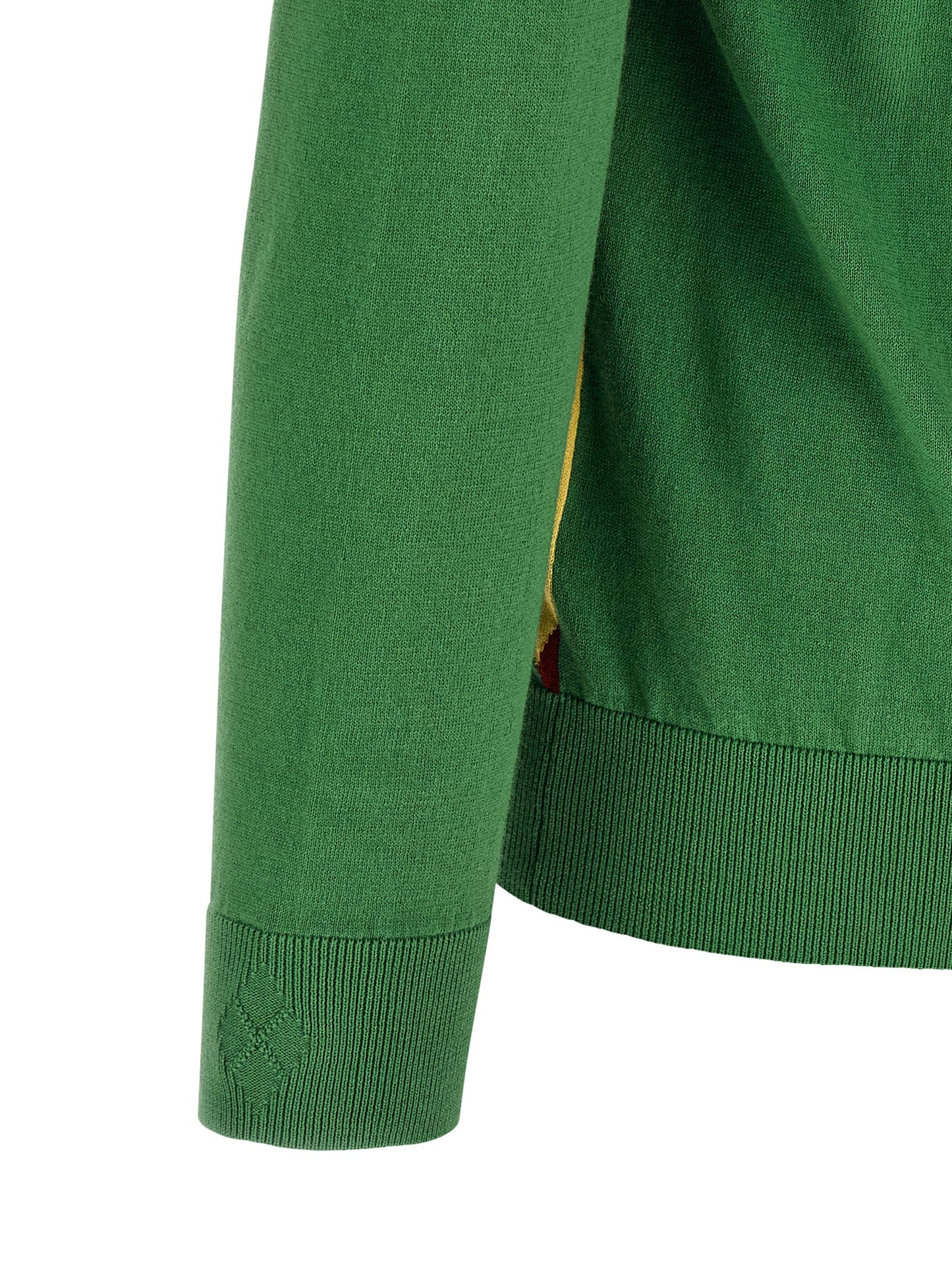 Bicolor Cotton Cardigan