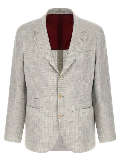 Beige Linen Blazer