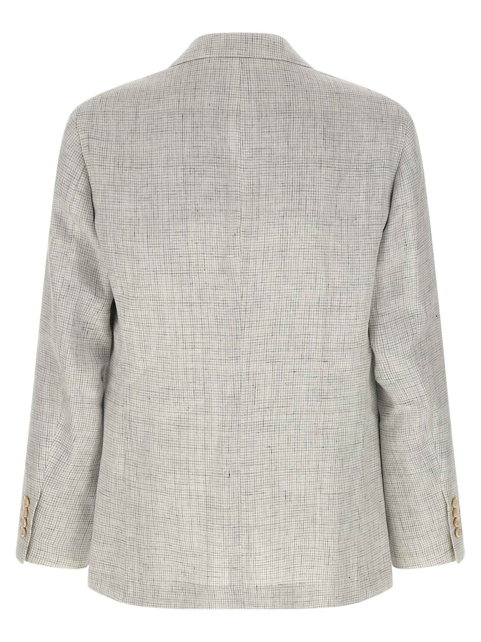 Beige Linen Blazer