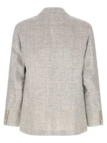 Beige Linen Blazer