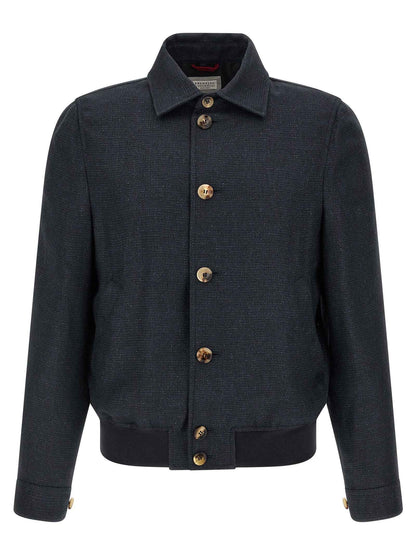 Blue Sisal Biker Jacket
