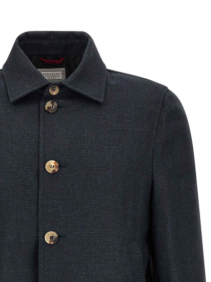 Blue Sisal Biker Jacket