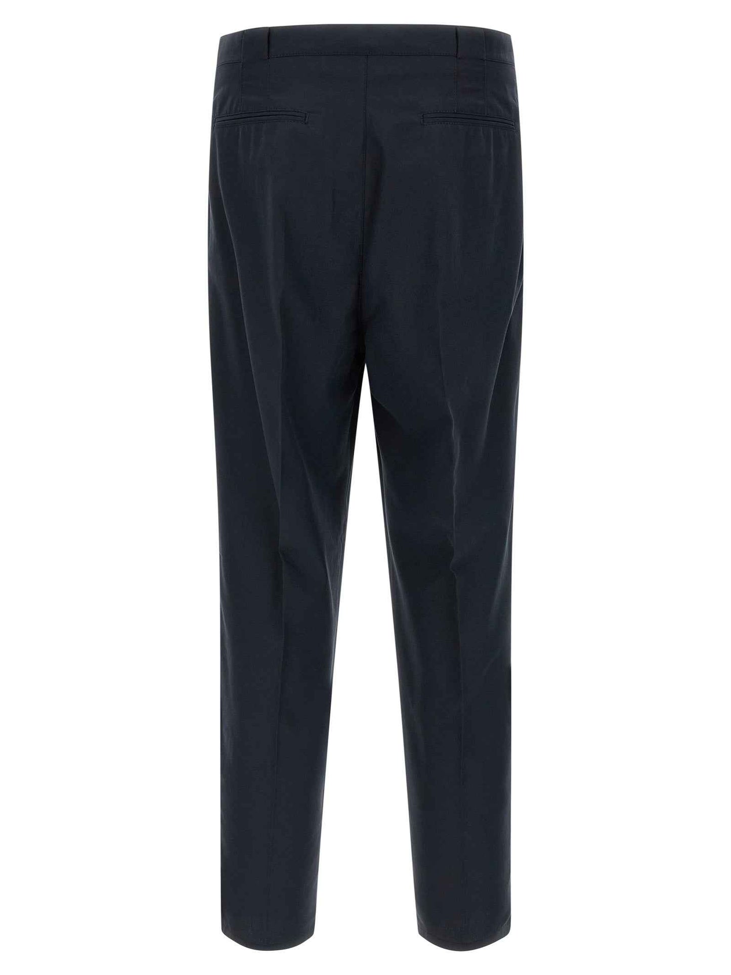 Blue Cotton Chino Pants