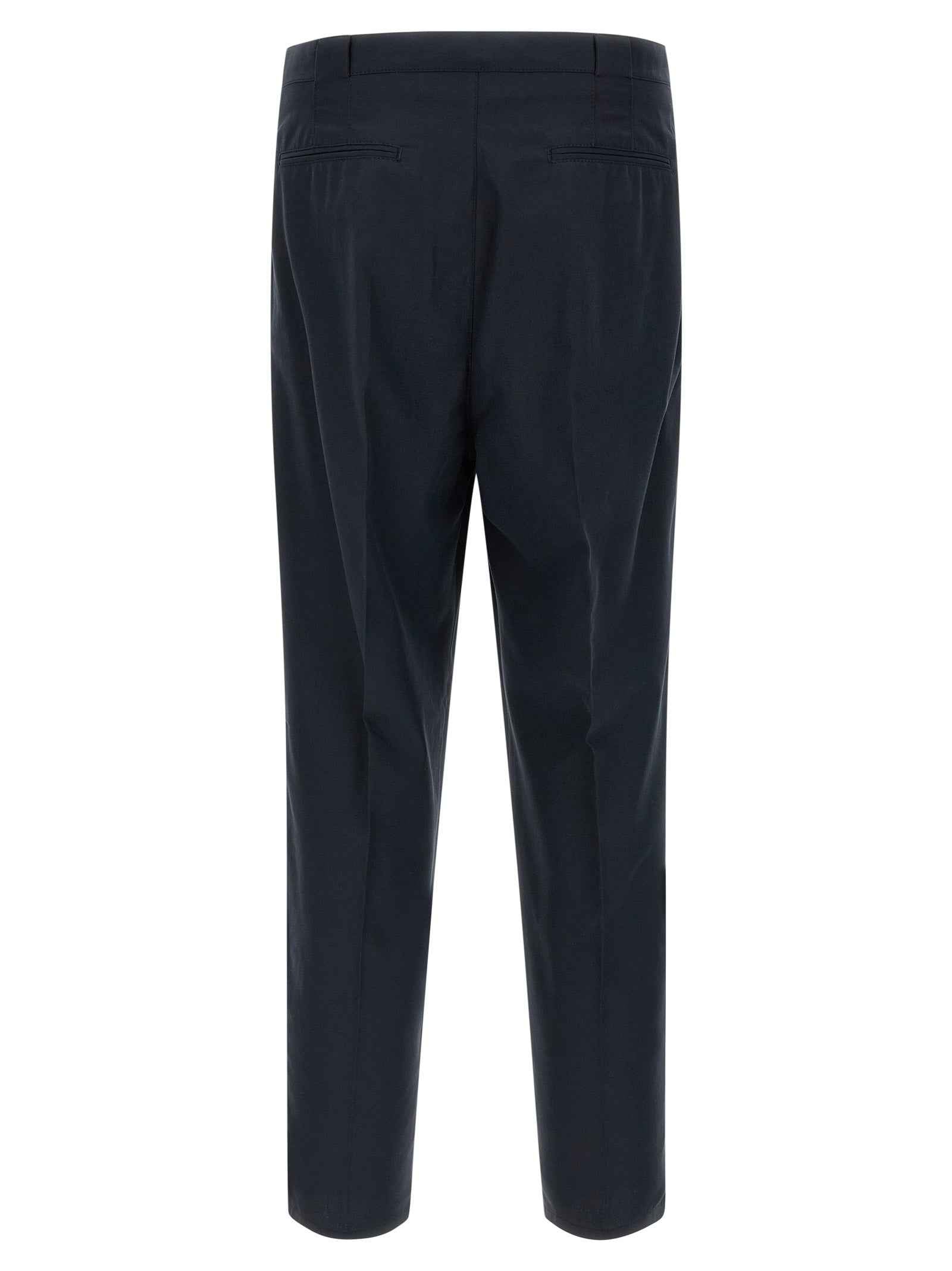 Blue Cotton Chino Pants