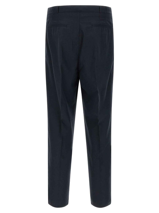 Blue Cotton Chino Pants