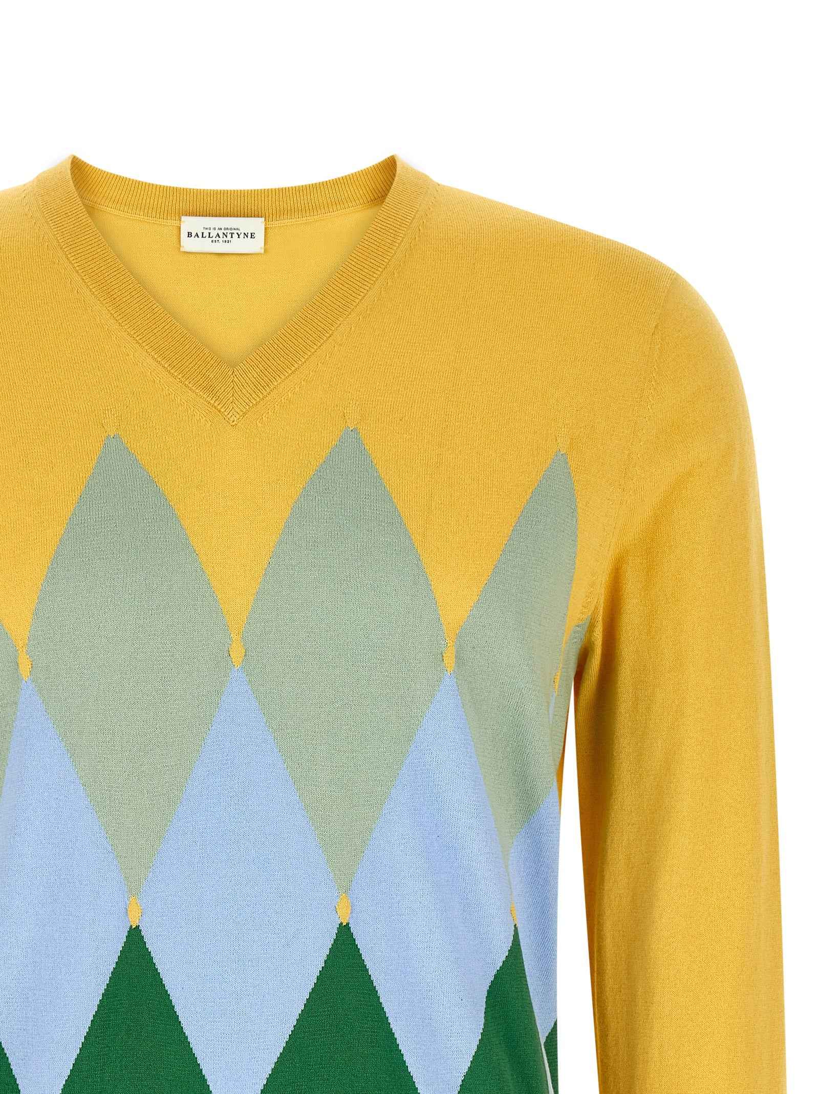 Bicolor Cotton Cardigan