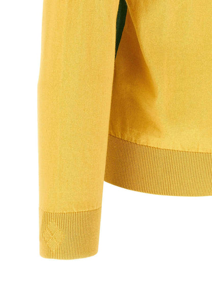 Bicolor Cotton Cardigan