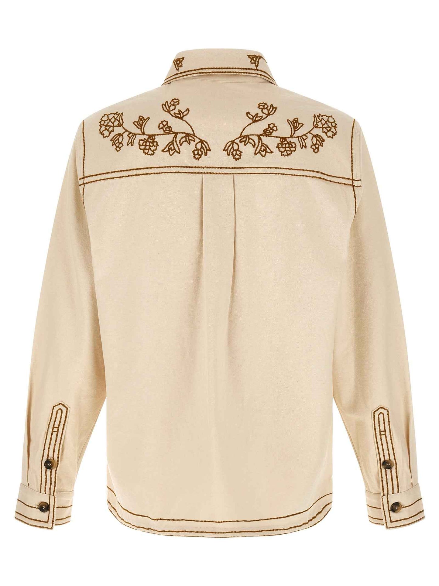 Beige Denim Shirt