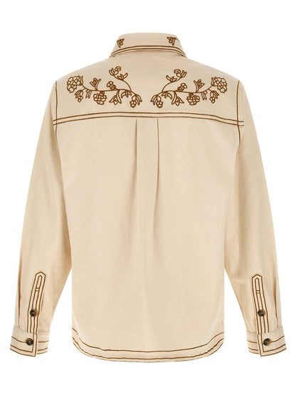 Beige Denim Shirt