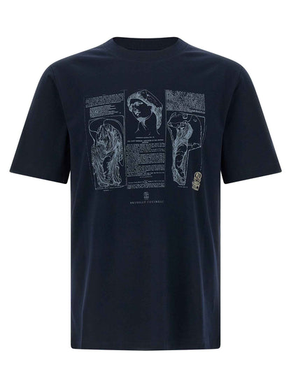 Blue Cotton T-Shirt
