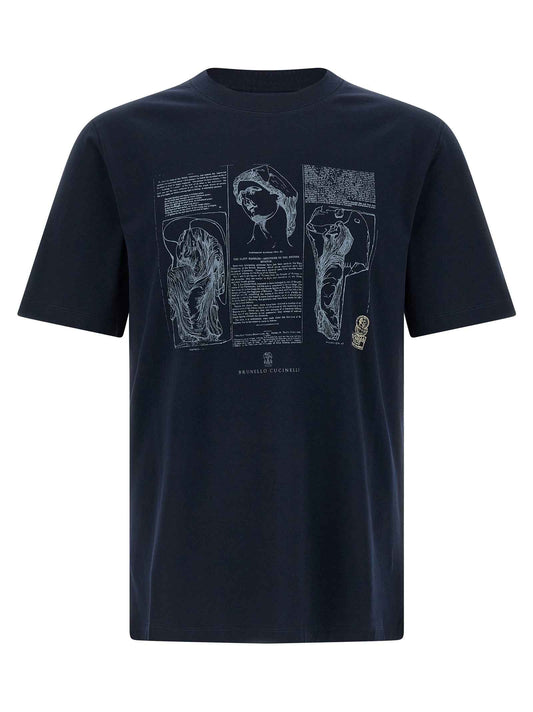Blue Cotton T-Shirt