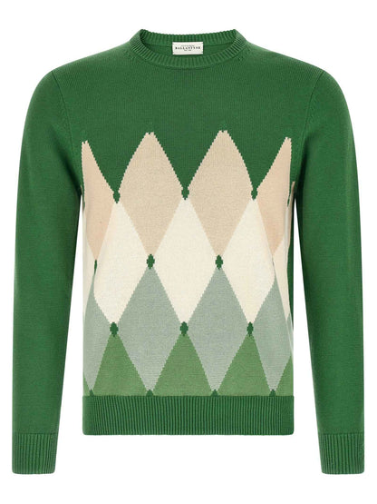 Bicolor Cotton Cardigan