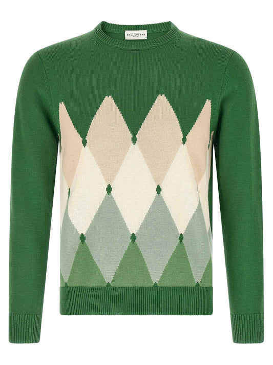 Bicolor Cotton Cardigan