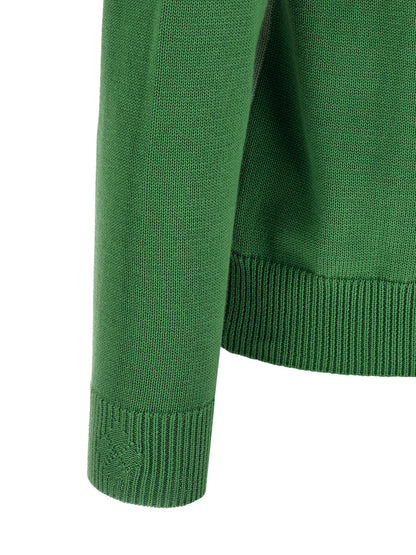 Bicolor Cotton Cardigan