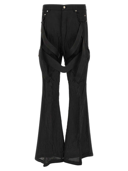Black Copper Flared Pants