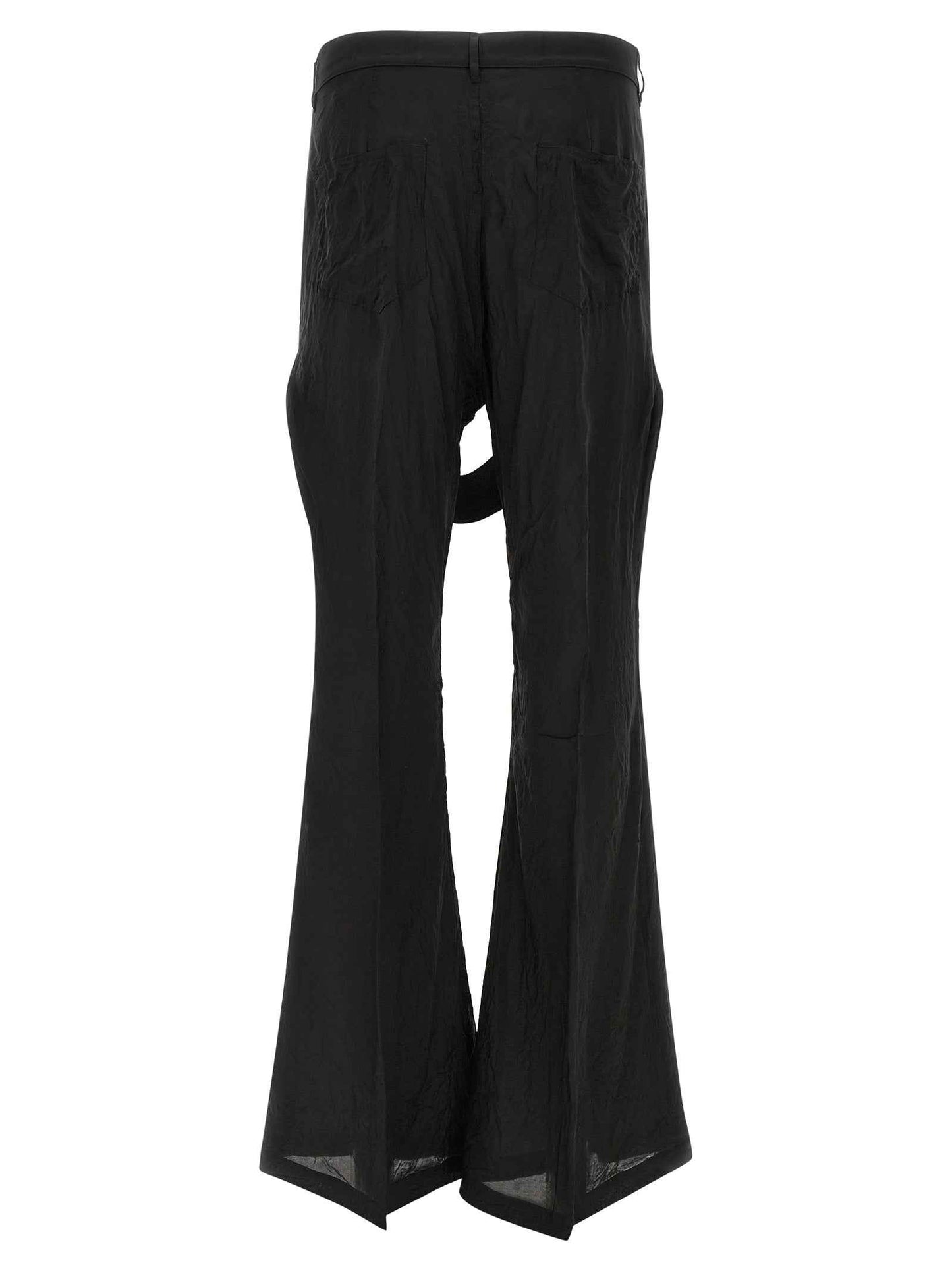 Black Copper Flared Pants