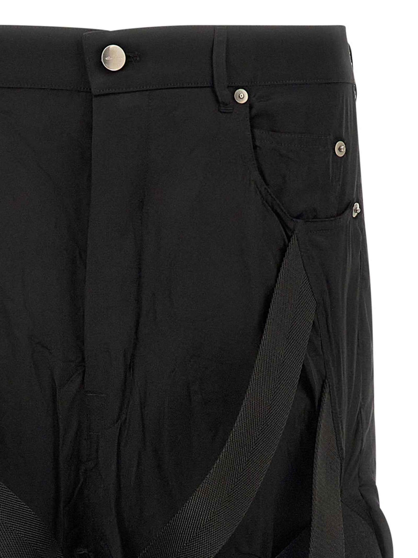 Black Copper Flared Pants