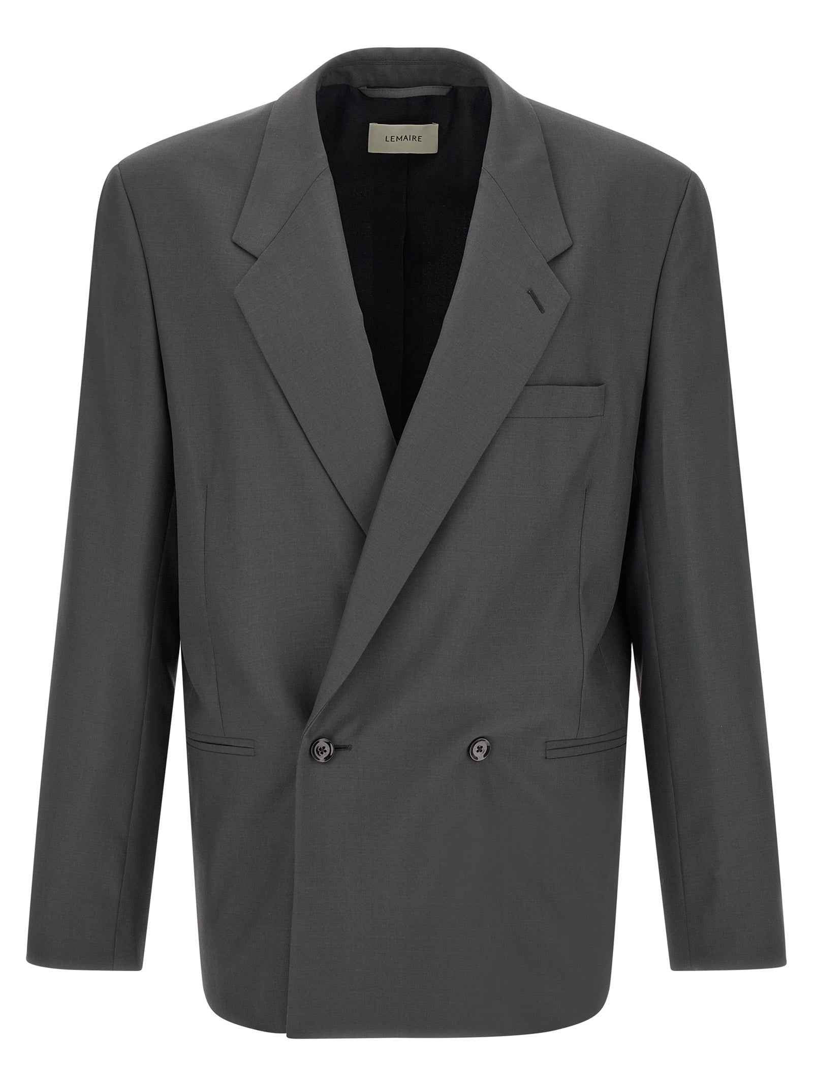 Gray Polyester Blazer