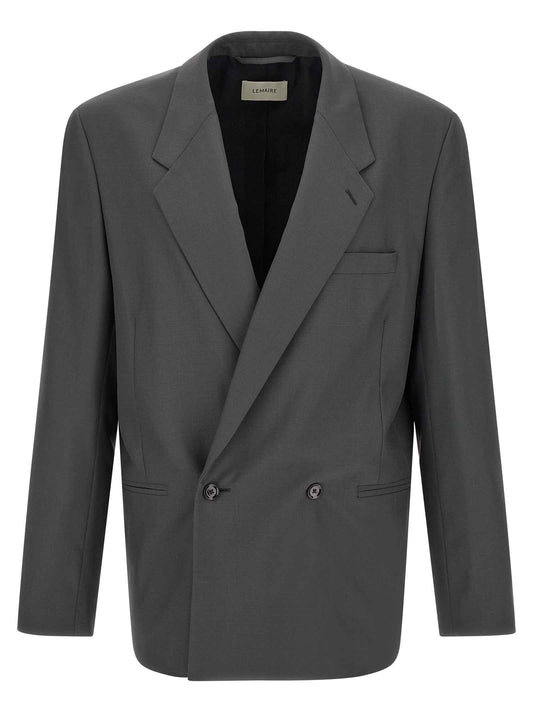 Gray Polyester Blazer