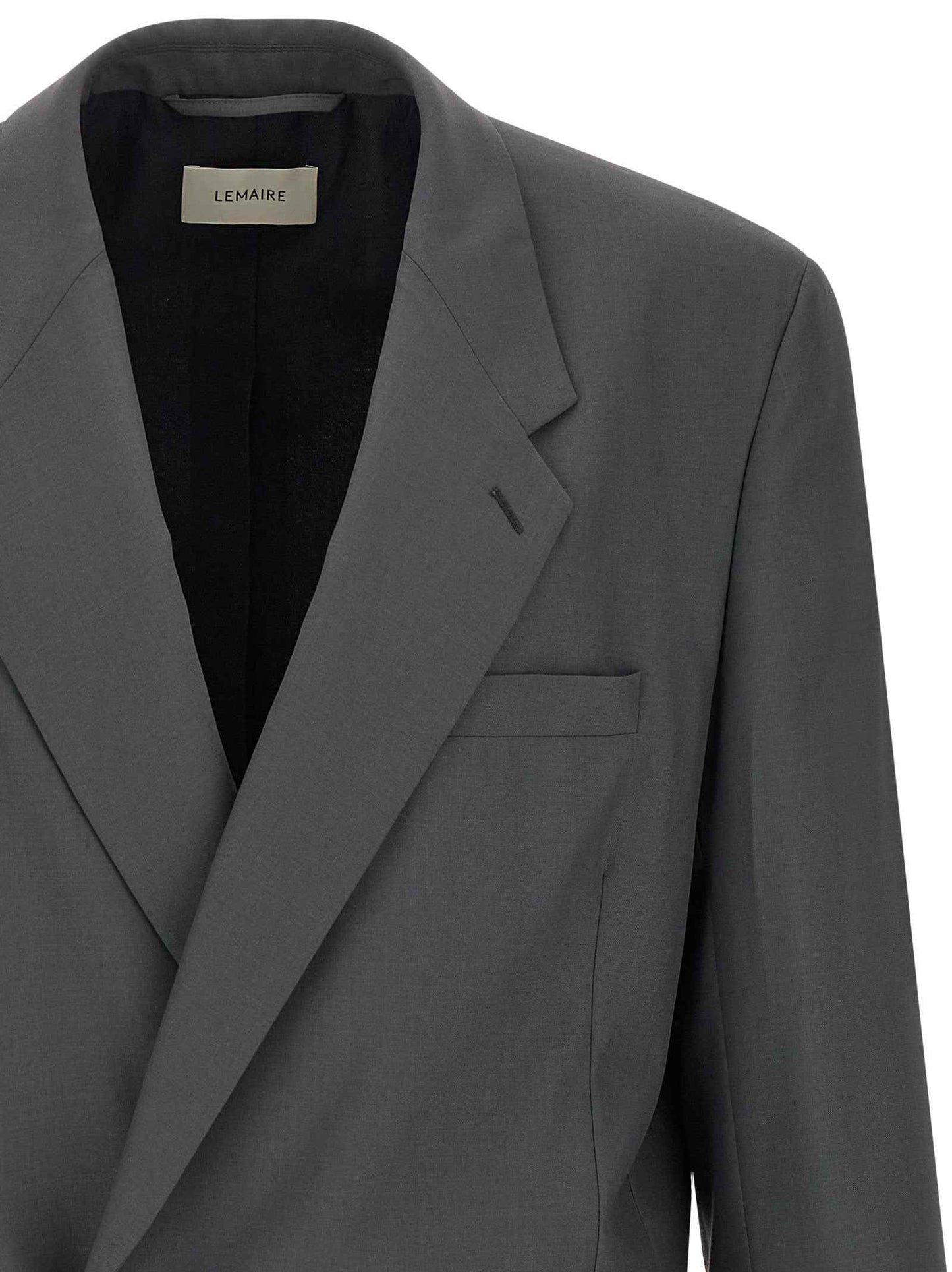 Gray Polyester Blazer