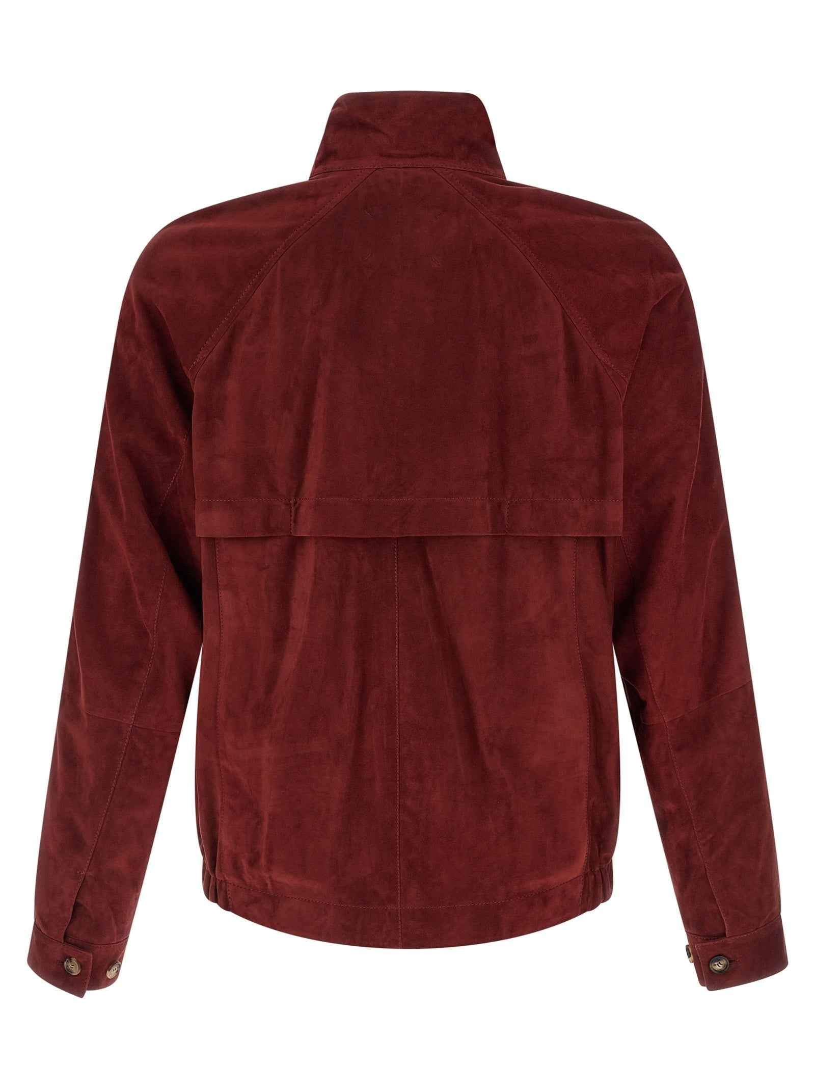 Multicolor Lamb Leather Leather Jacket