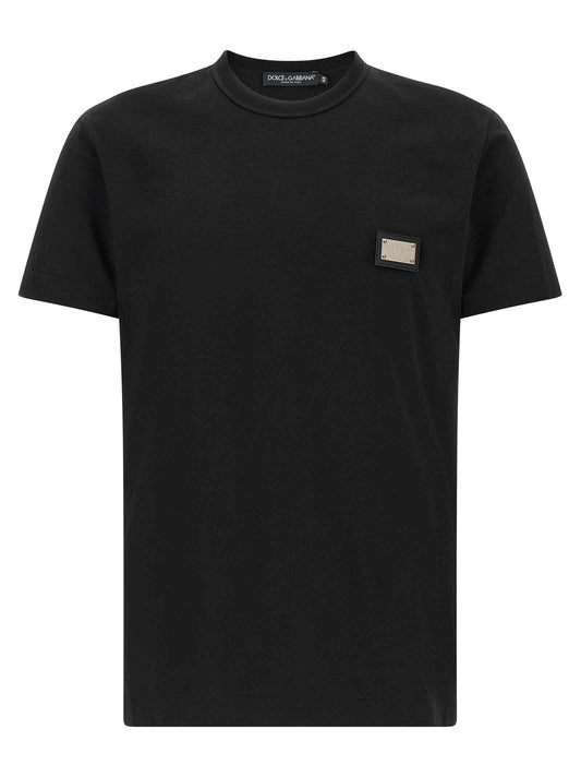 Black Cotton T-Shirt