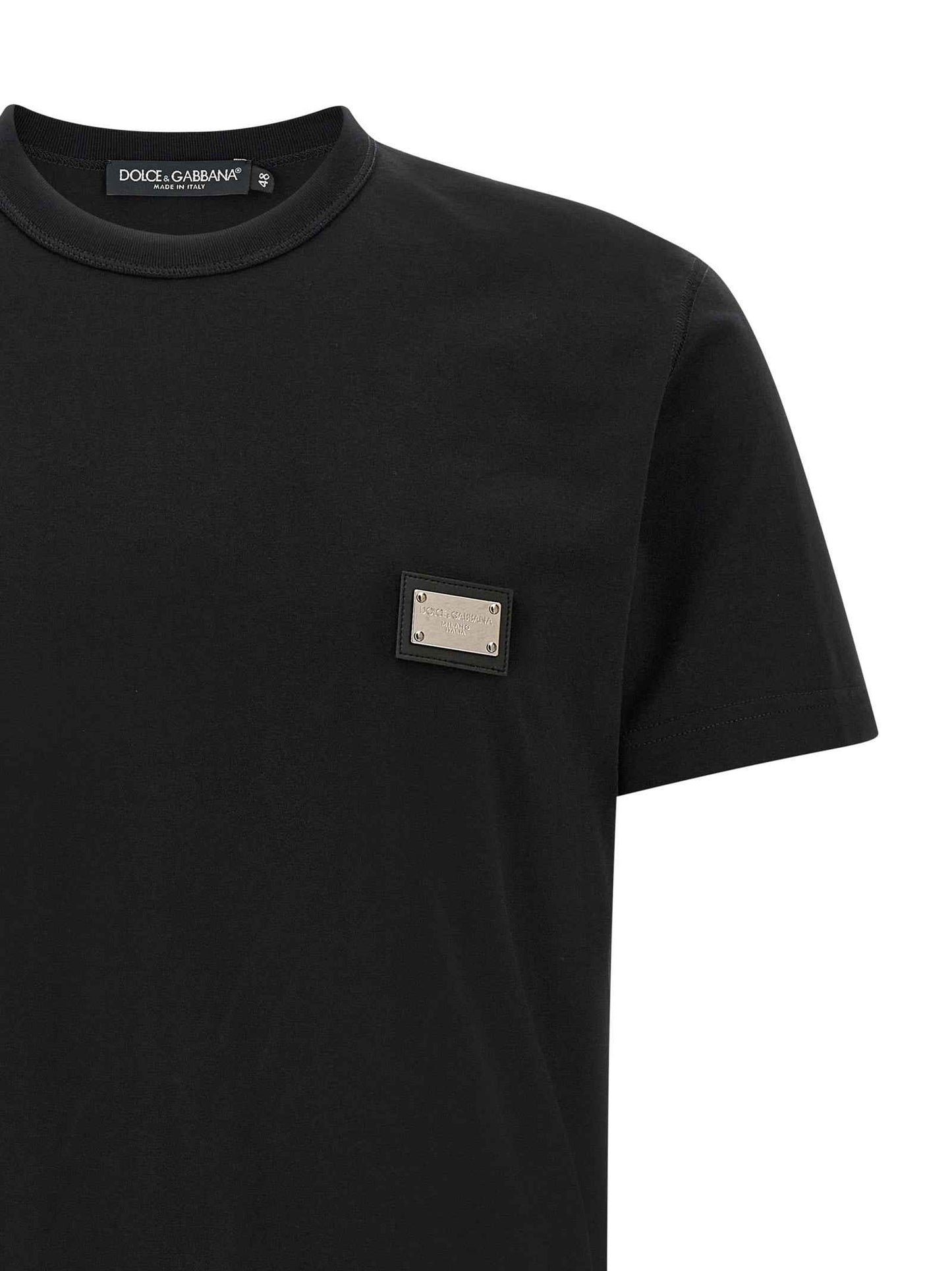 Black Cotton T-Shirt