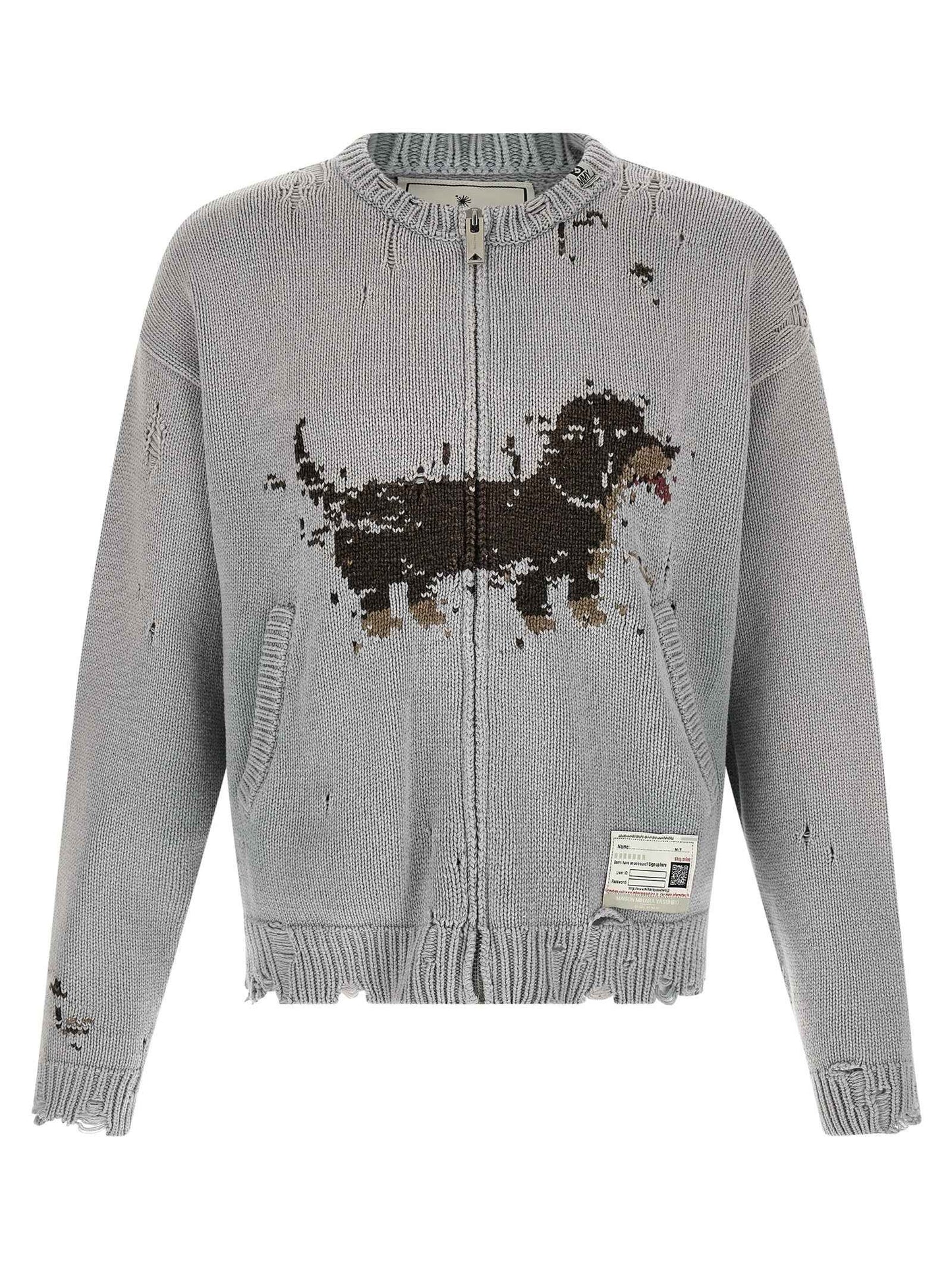Gray Cotton Cardigan
