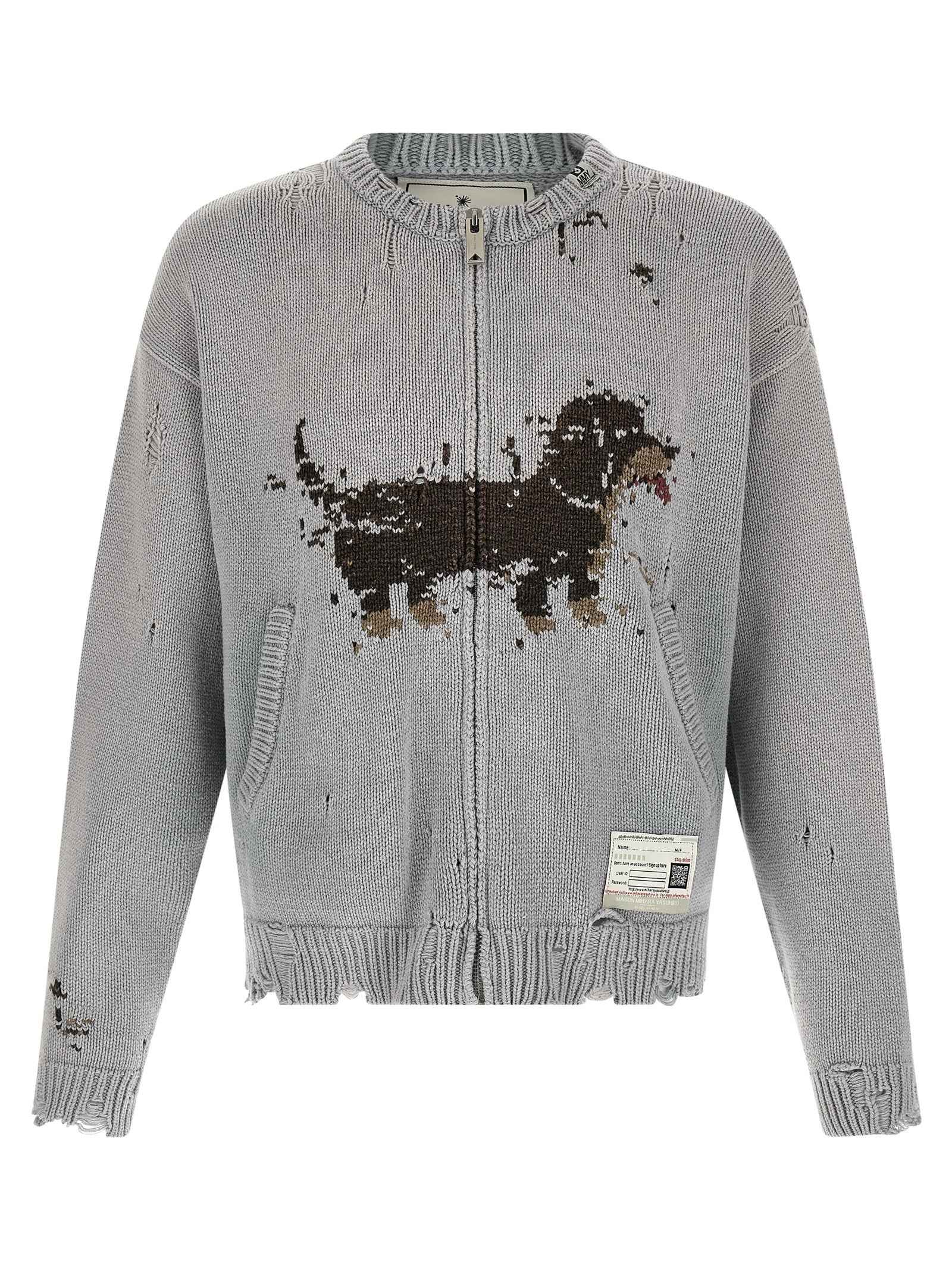 Gray Cotton Cardigan