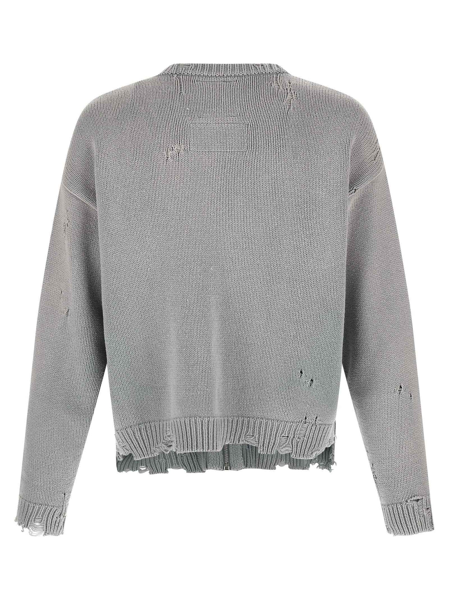 Gray Cotton Cardigan
